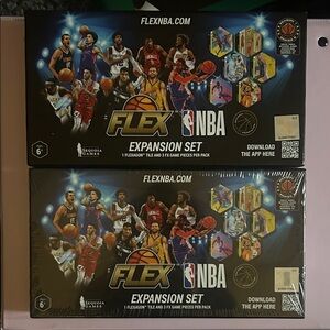 NBA Flex Expansion Set both new and unused, one is unwrapped Sequoia games